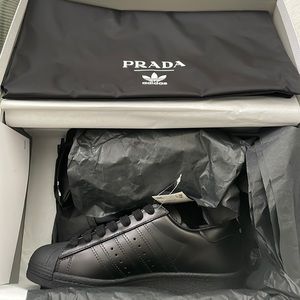 Adidas x Prada suspertar leather trainers black on black limited edition 2020